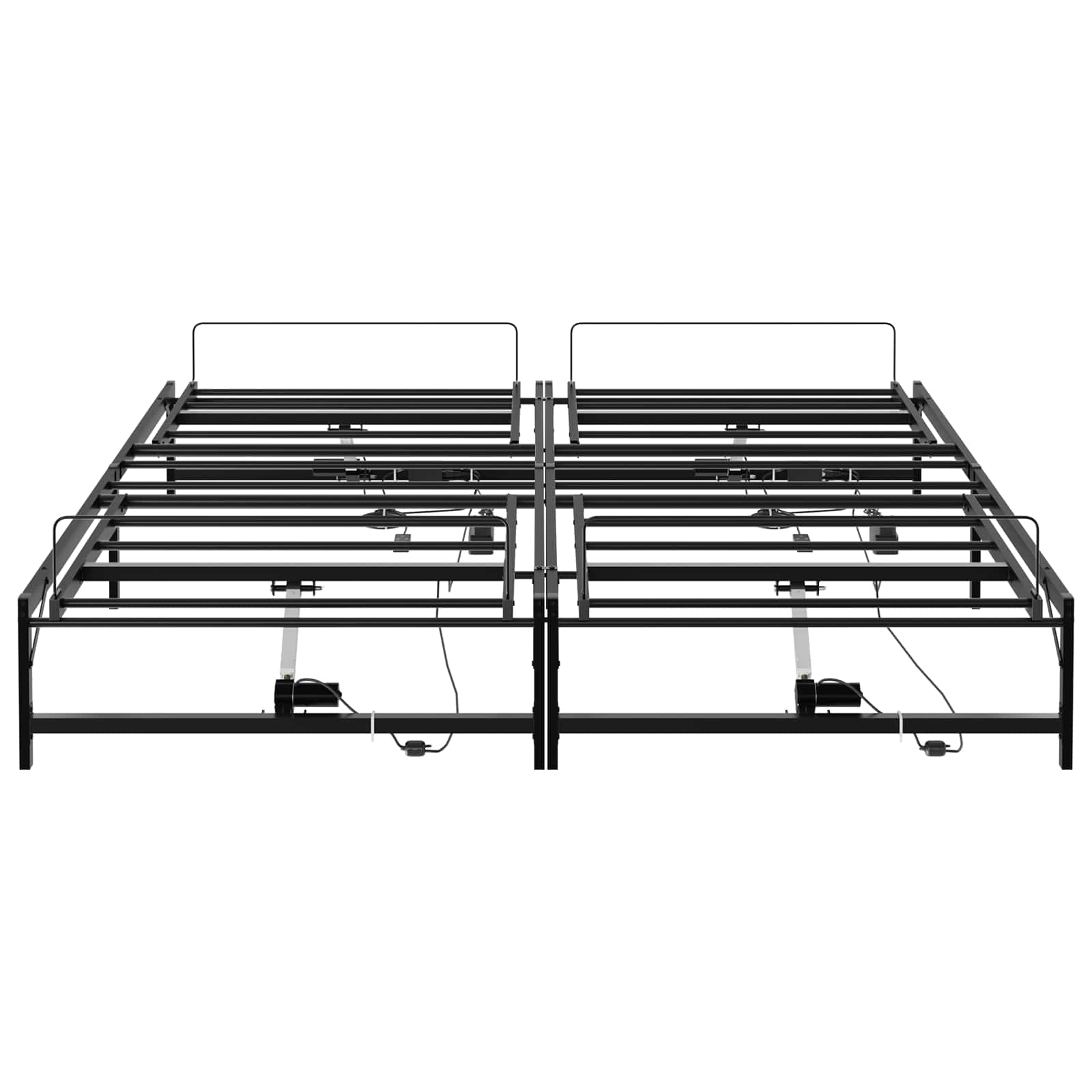 vidaXL Elektro Regulowany Stelaż Łóżka Czarny 160 x 200 cm Stal