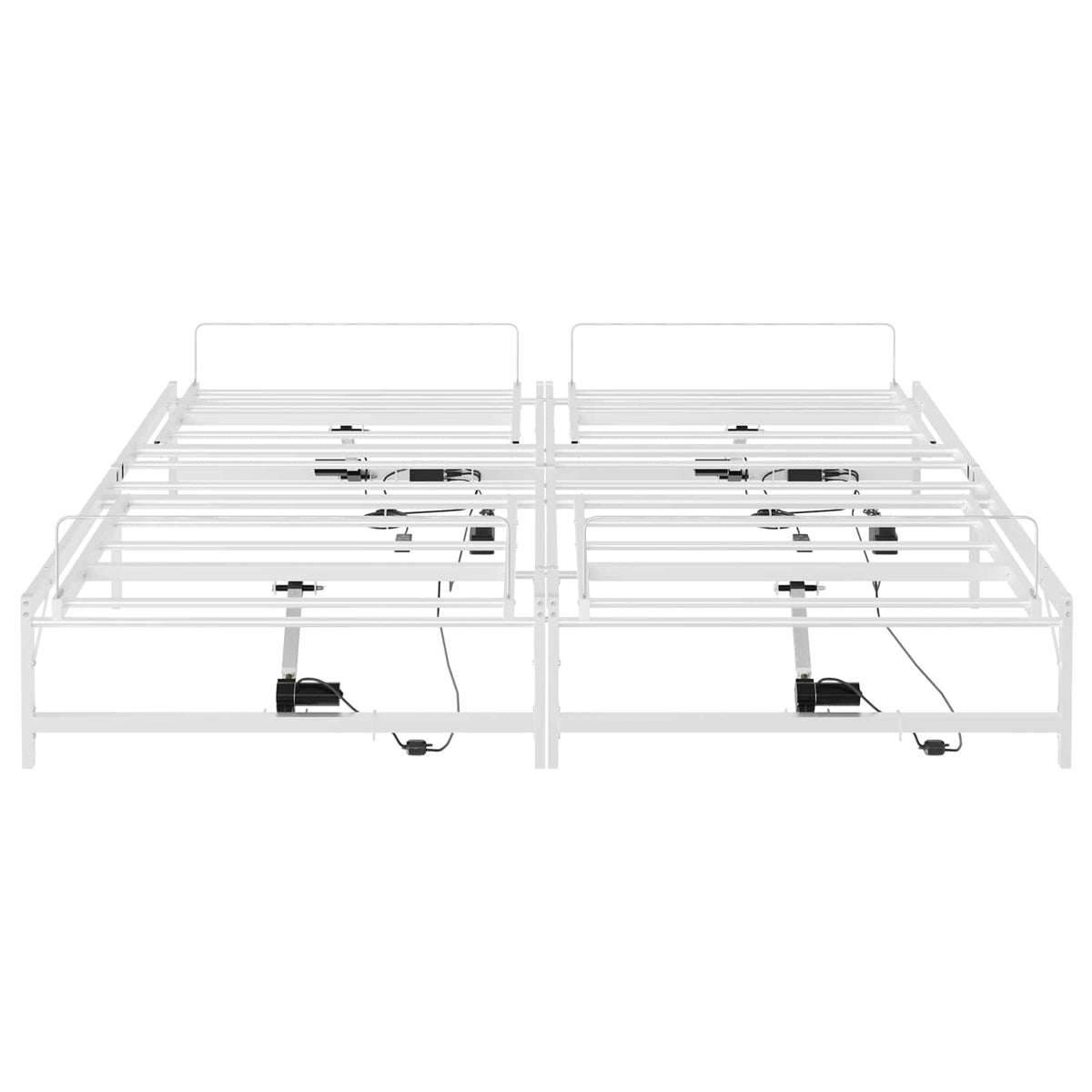 vidaXL Elektro Regulowany Stelaż Łóżka Biały 180 x 200 cm Stal