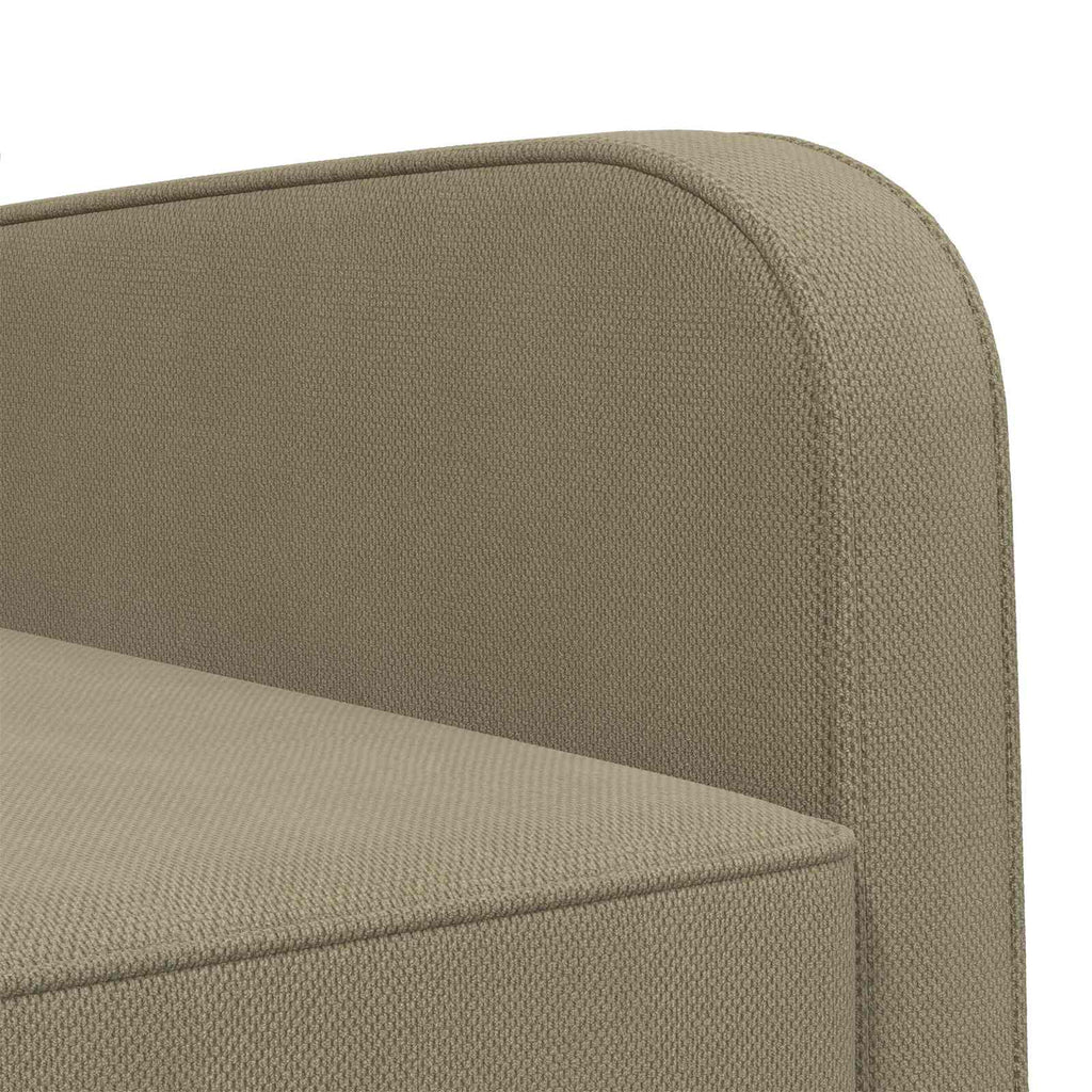 vidaXL Fotel Khaki Welur