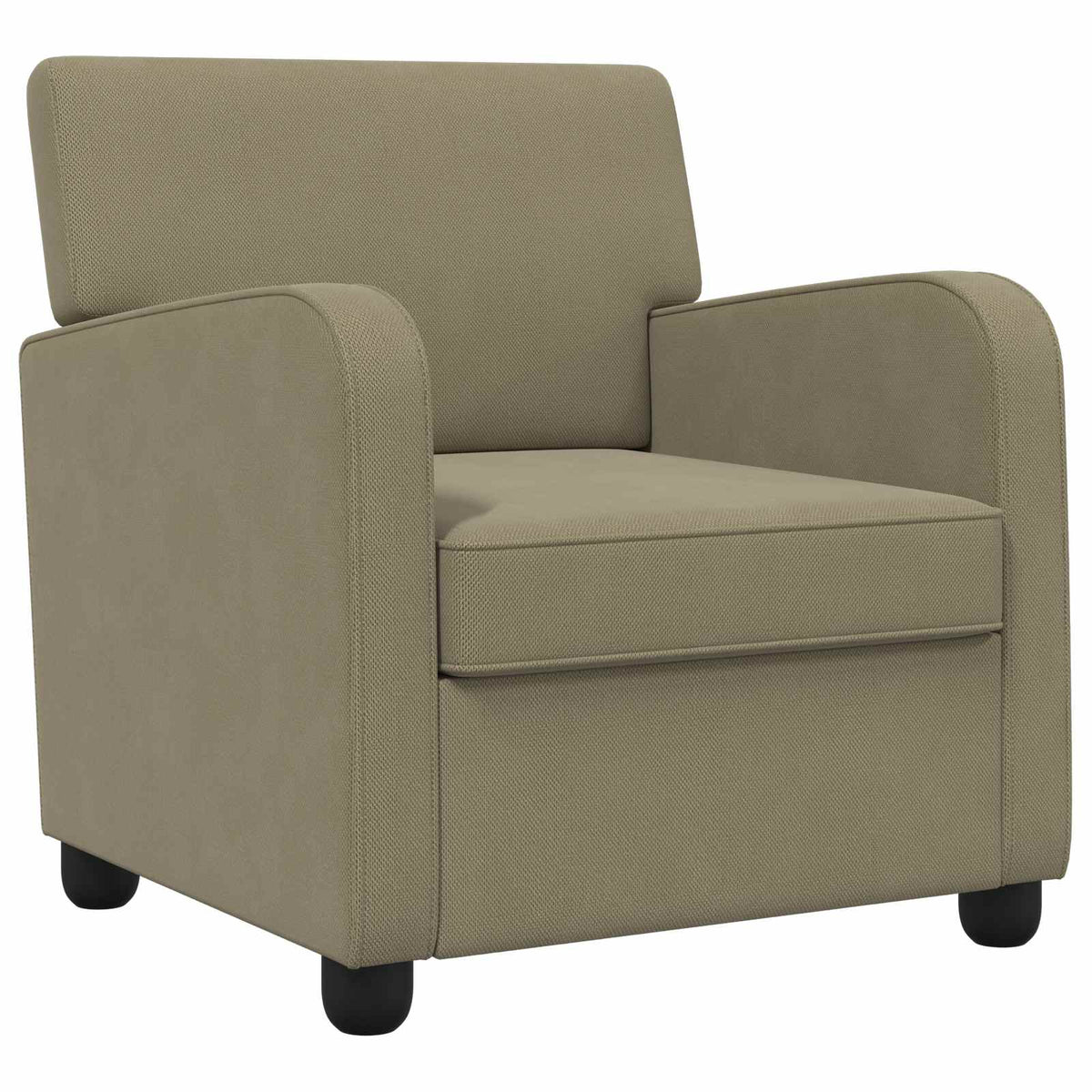 vidaXL Fotel Khaki Welur
