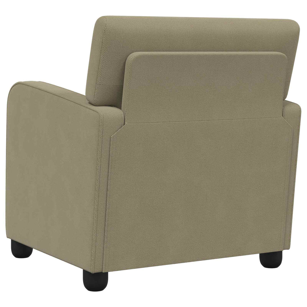 vidaXL Fotel Khaki Welur
