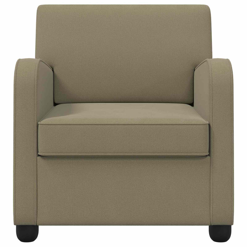 vidaXL Fotel Khaki Welur