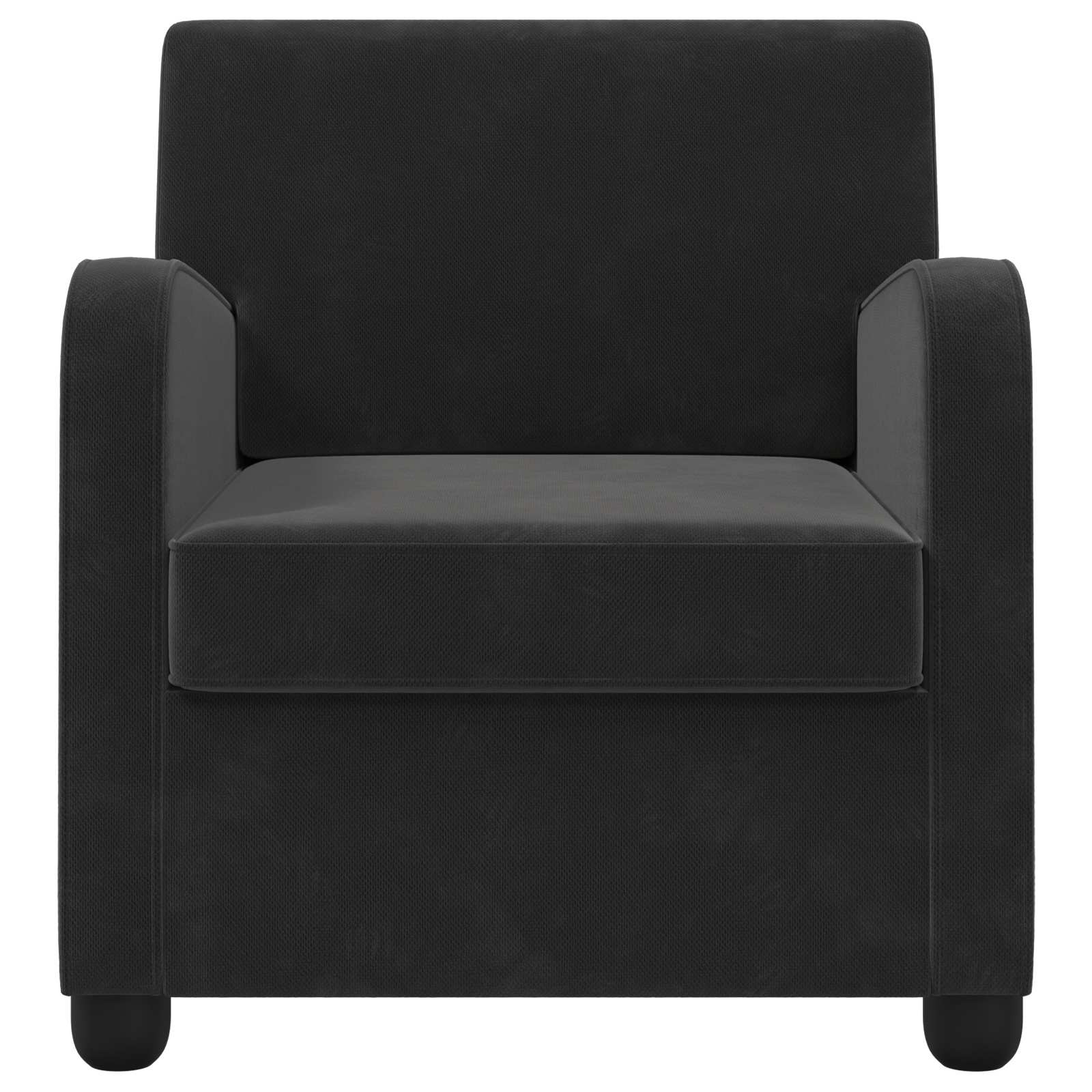 vidaXL Fotel Czarny Welur
