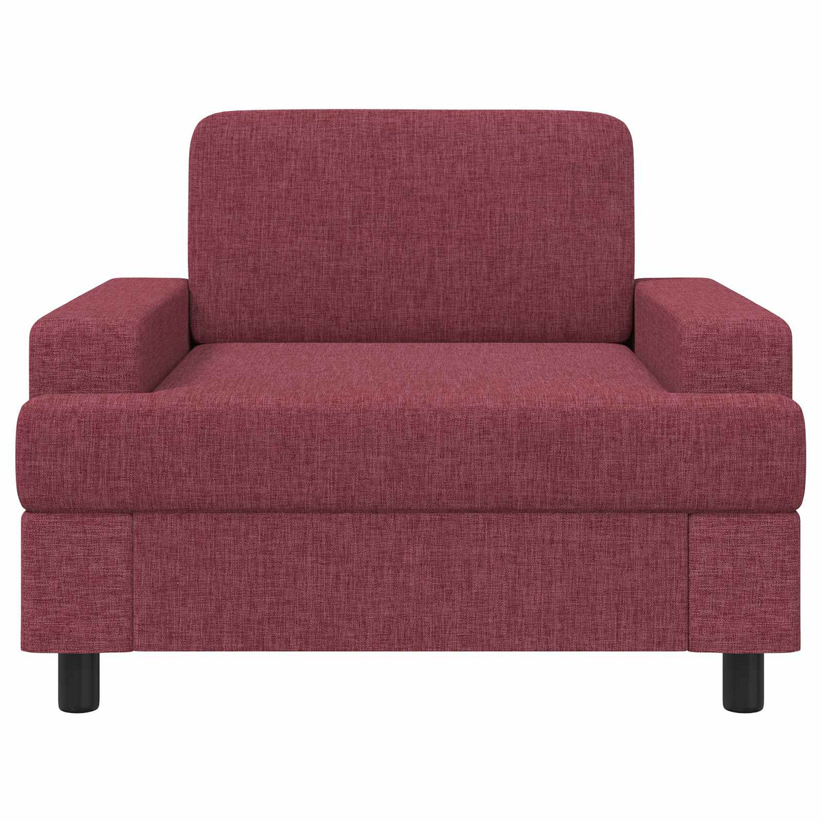 vidaXL Fotel Czerwone wino tkanina