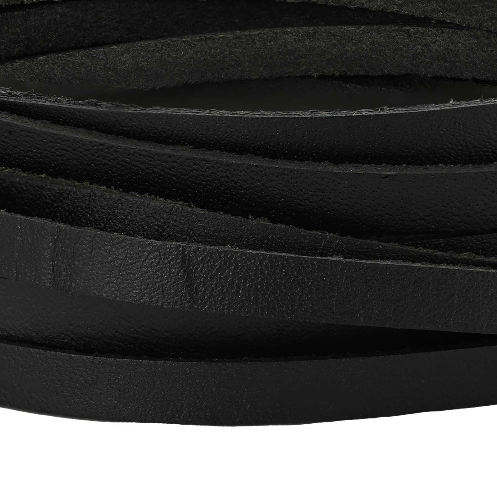 vidaXL Skórzany pasek Czarny 1000 x 0,6 cm Skóra
