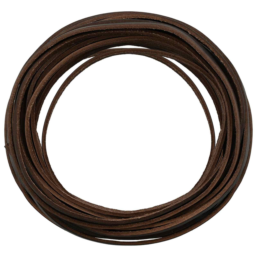 vidaXL Skórzany pasek Ciemny brąz 500 x 0,4 cm Skóra