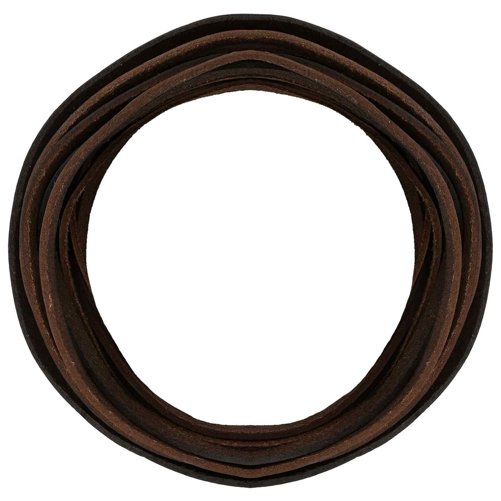 vidaXL Skórzany pasek Ciemny brąz 1000 x 0,5 cm Skóra