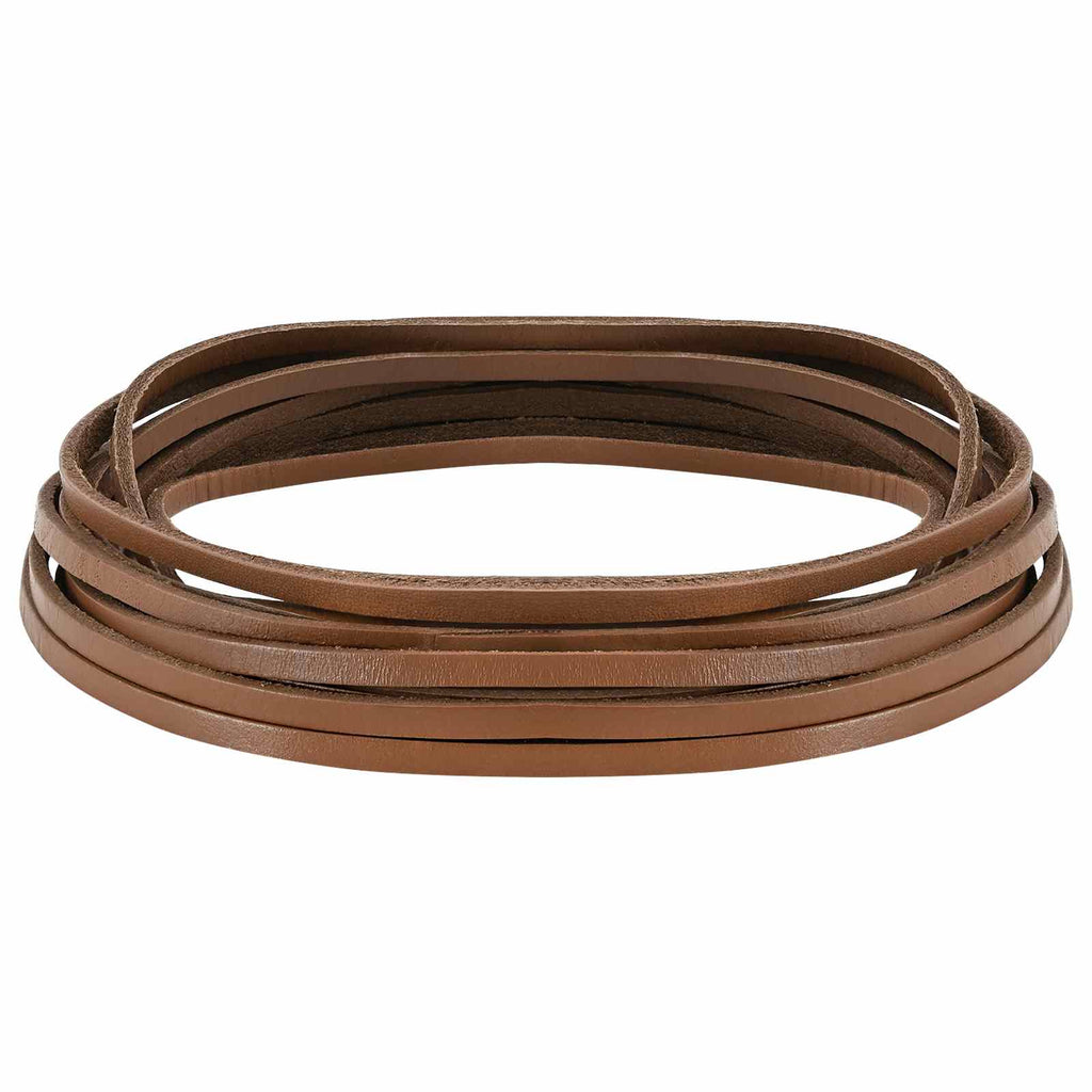 vidaXL Skórzany pasek brązowy 1000 x 0,3 cm Skóra
