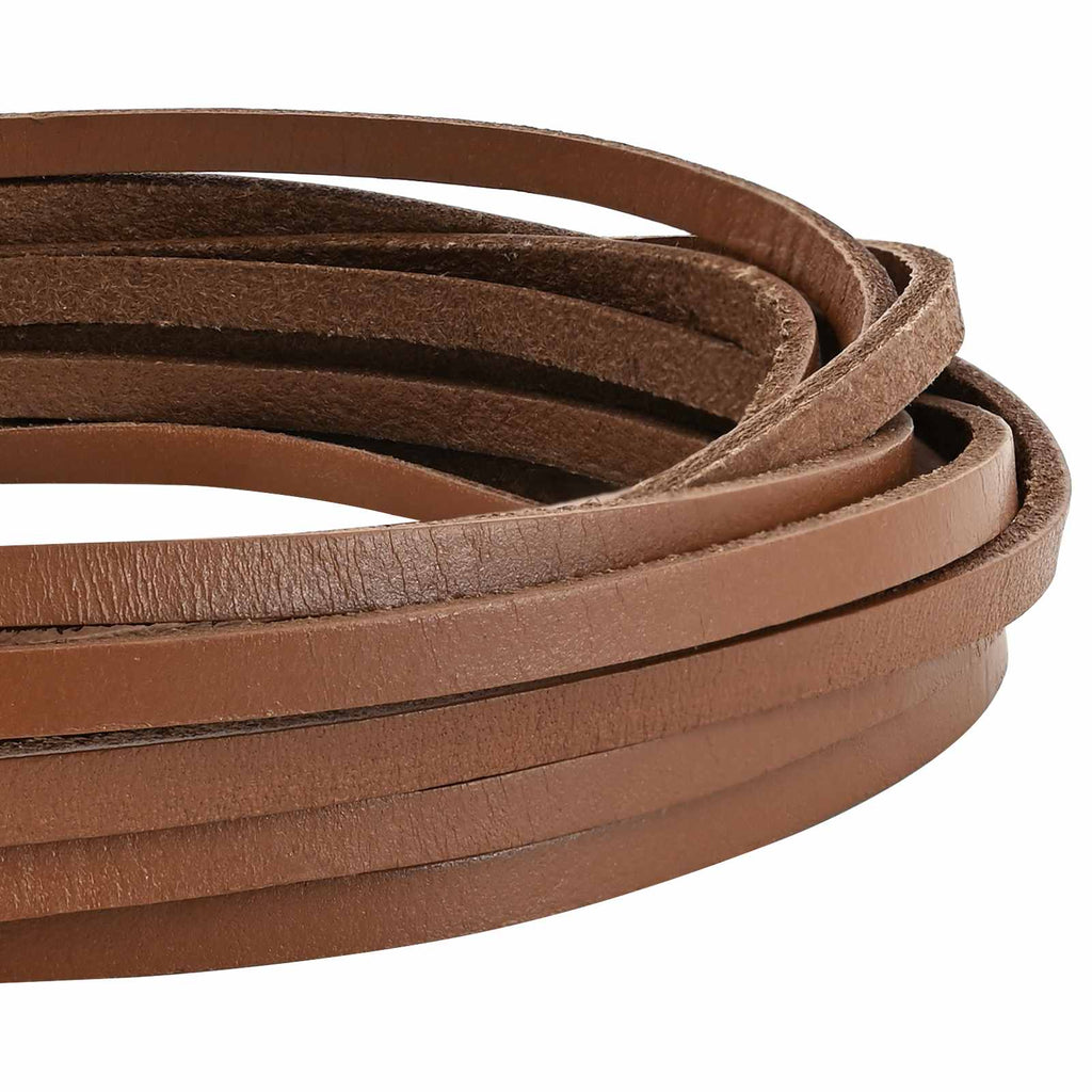vidaXL Skórzany pasek brązowy 1000 x 0,4 cm Skóra