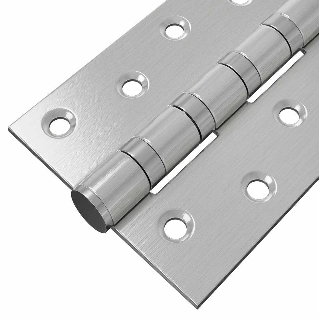 vidaXL Zawias 4 szt. 100 x 78 x 13 mm srebrny Stal
