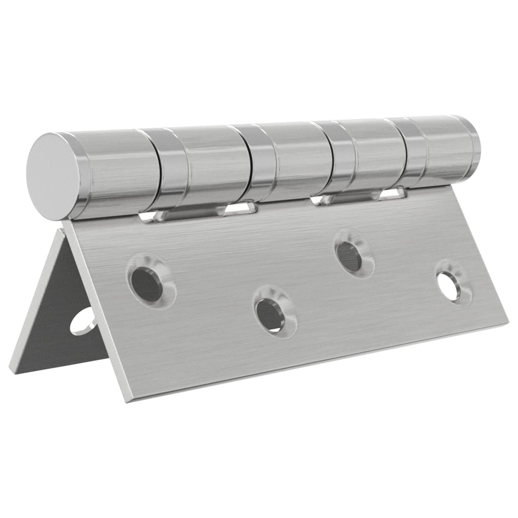 vidaXL Zawias 4 szt. 100 x 78 x 13 mm srebrny Stal