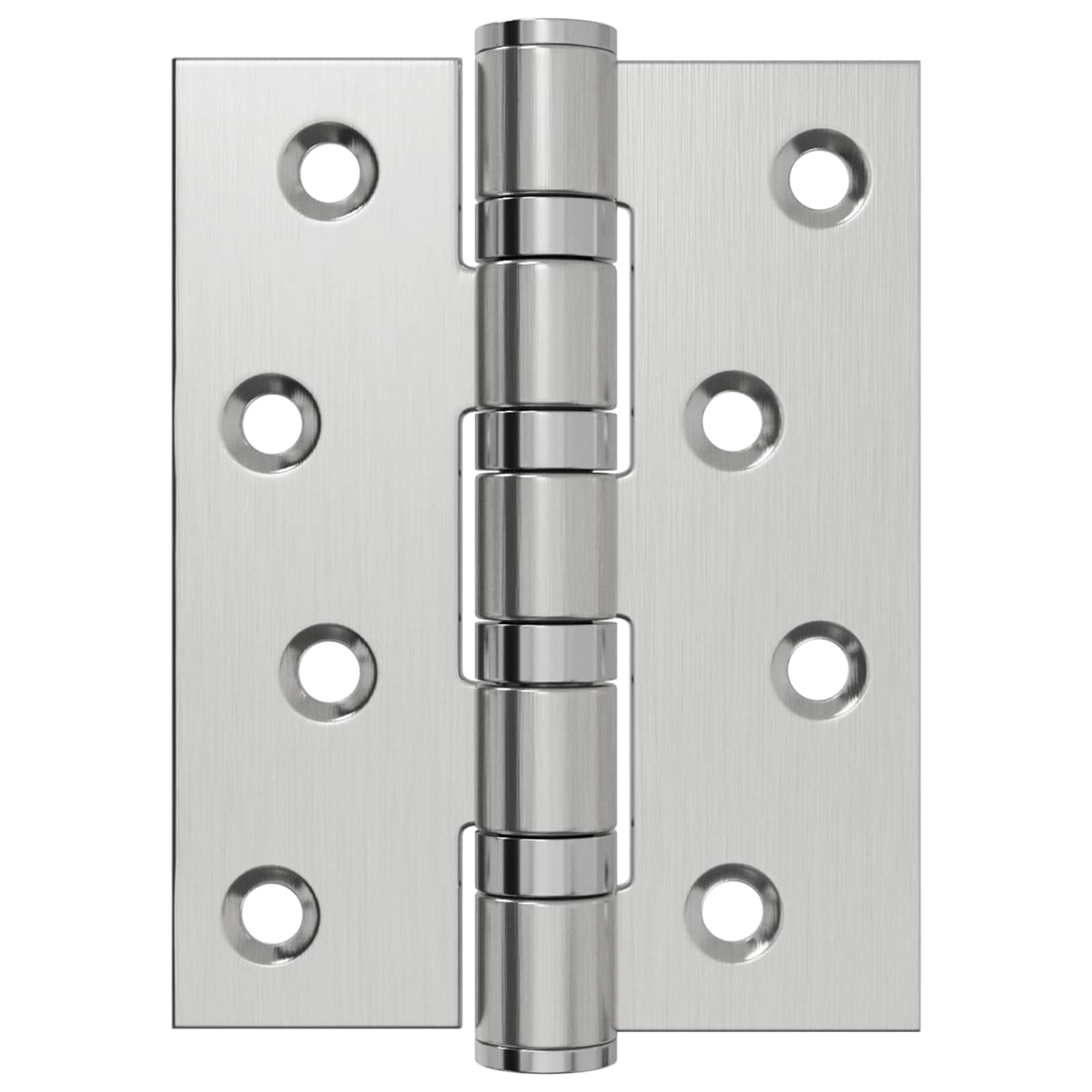 vidaXL Zawias 4 szt. 100 x 78 x 13 mm srebrny Stal