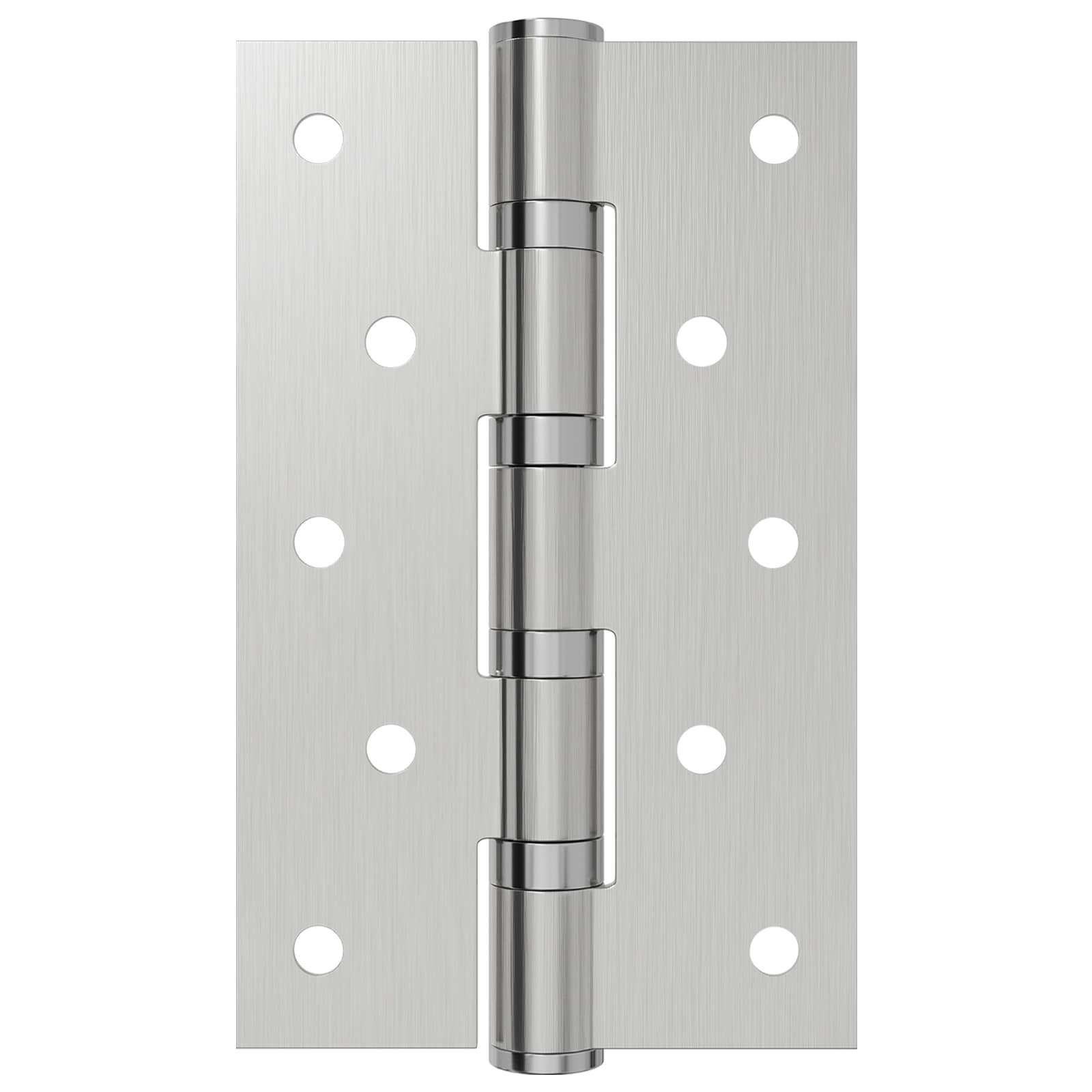 vidaXL Zawias 4 szt. 125 x 75 x 13 mm srebrny Stal