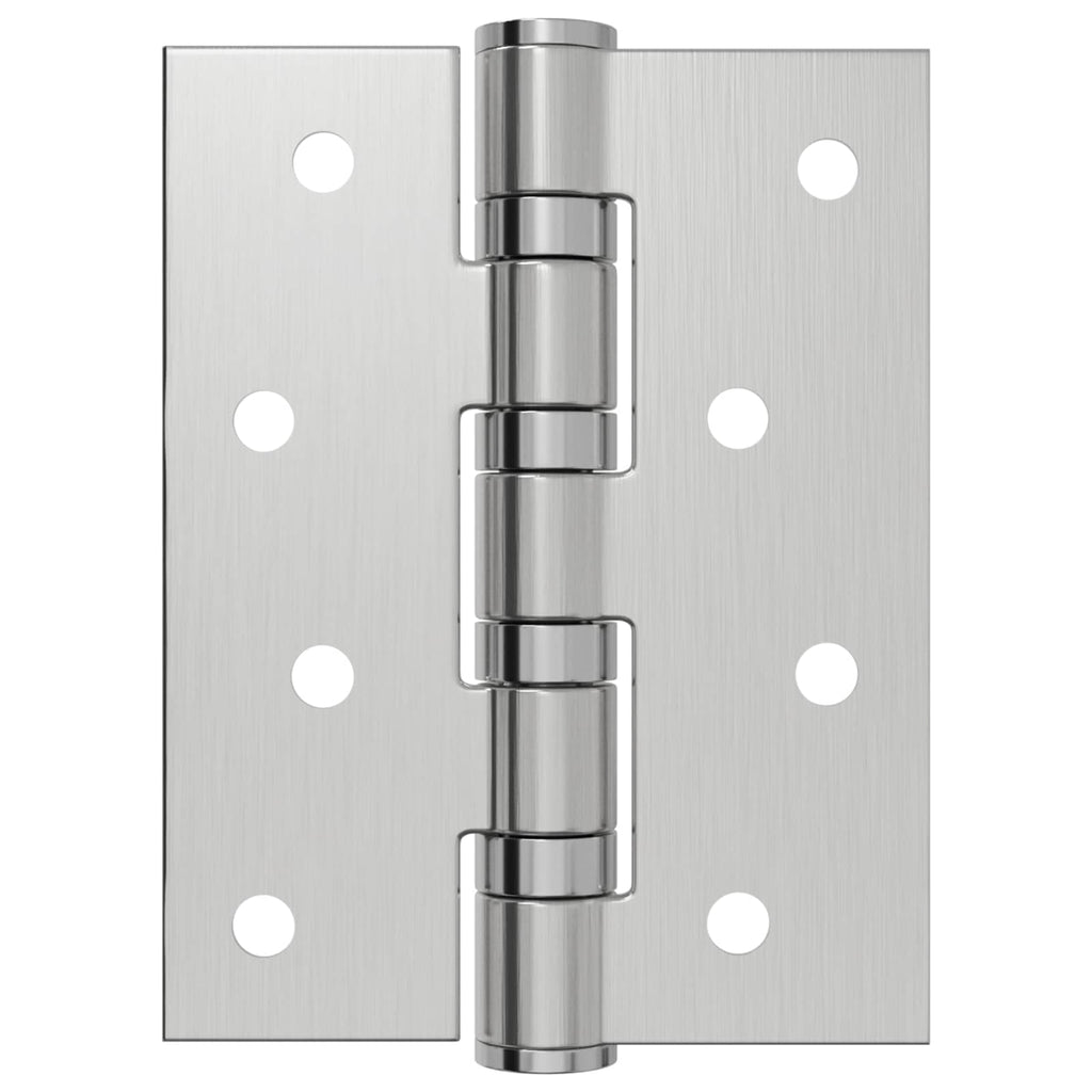 vidaXL Zawias 8 szt. 100 x 78 x 13 mm srebrny Stal