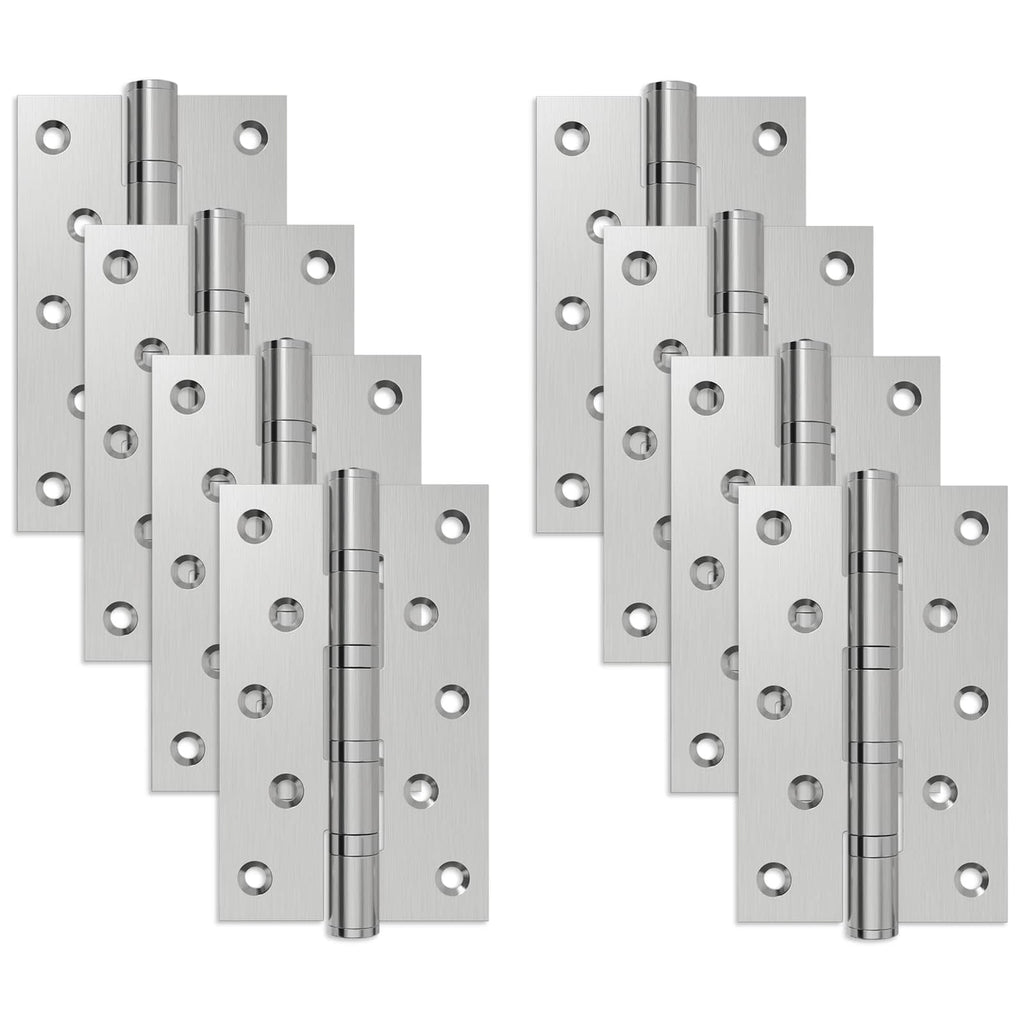vidaXL Zawias 8 szt. 125 x 75 x 13 mm srebrny Stal