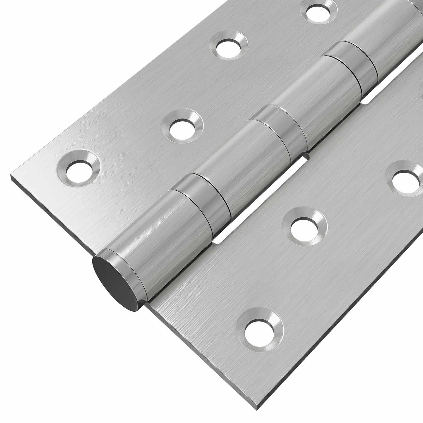 vidaXL Zawias 16 szt. 125 x 75 x 13 mm srebrny Stal