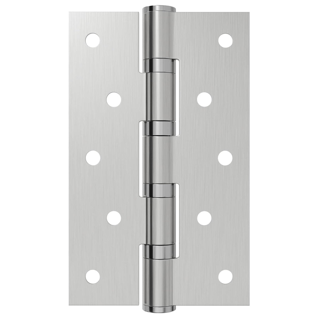 vidaXL Zawias 16 szt. 125 x 75 x 13 mm srebrny Stal
