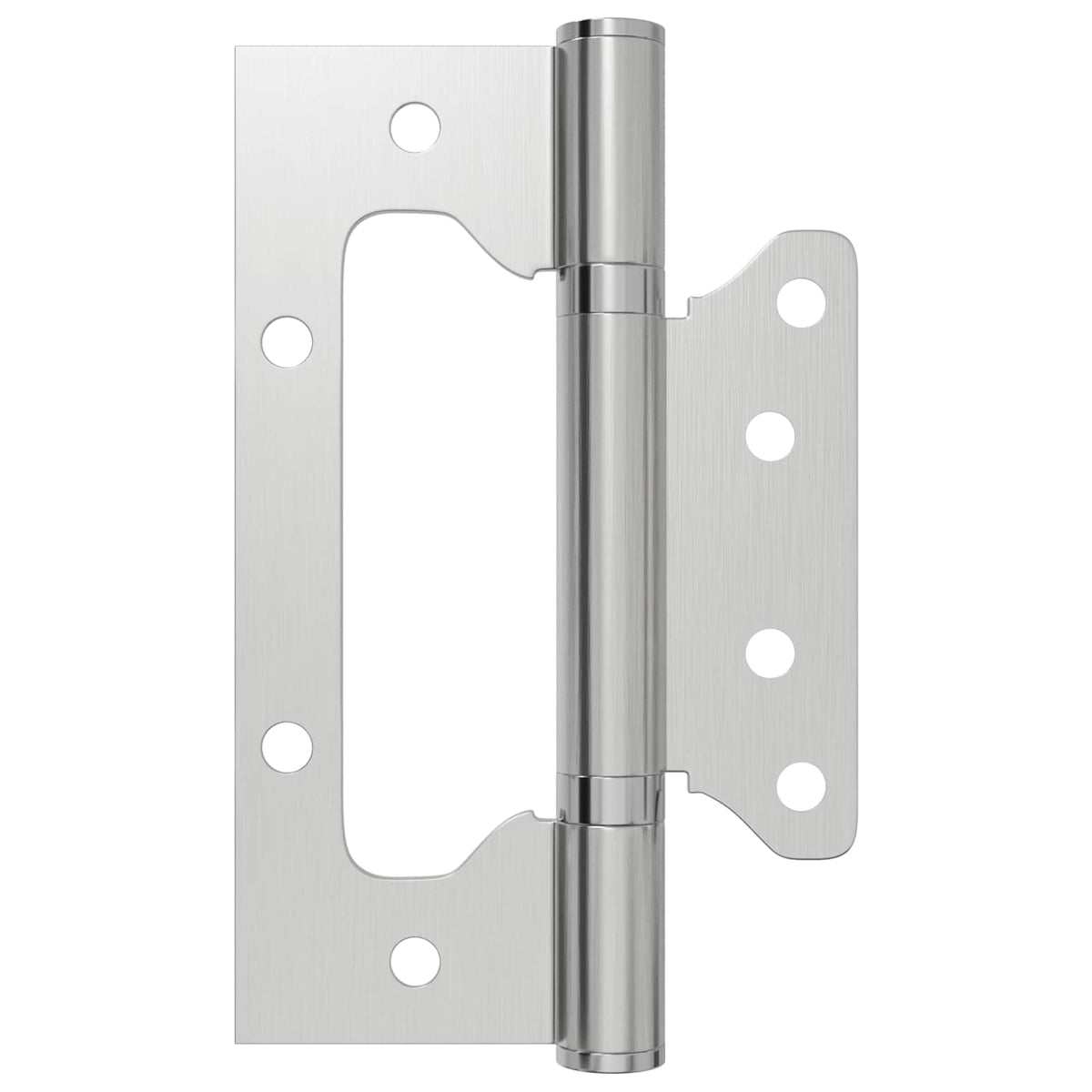 vidaXL Zawias 4 szt. 125 x 78 x 13 mm srebrny Stal