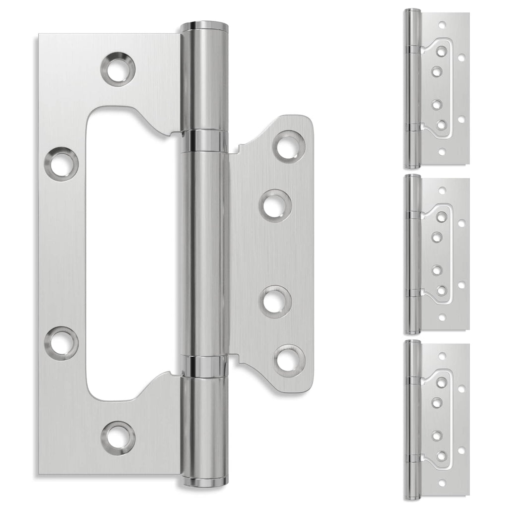 vidaXL Zawias 4 szt. 125 x 78 x 13 mm srebrny Stal