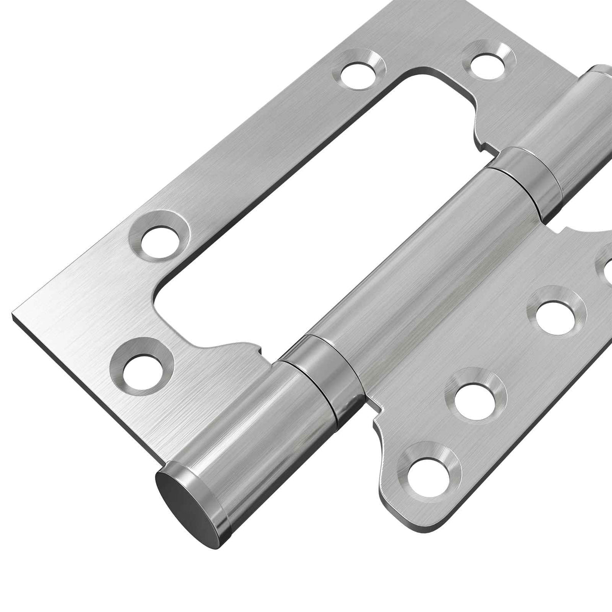 vidaXL Zawias 8 szt. 100 x 75 x 13 mm srebrny Stal