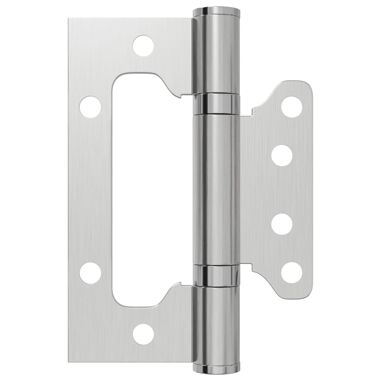 vidaXL Zawias 8 szt. 100 x 75 x 13 mm srebrny Stal