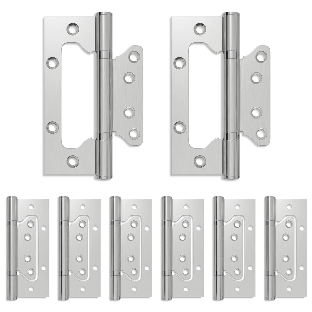 vidaXL Zawias 8 szt. 125 x 78 x 13 mm srebrny Stal