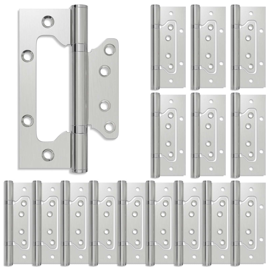 vidaXL Zawias 16 szt. 125 x 78 x 13 mm srebrny Stal