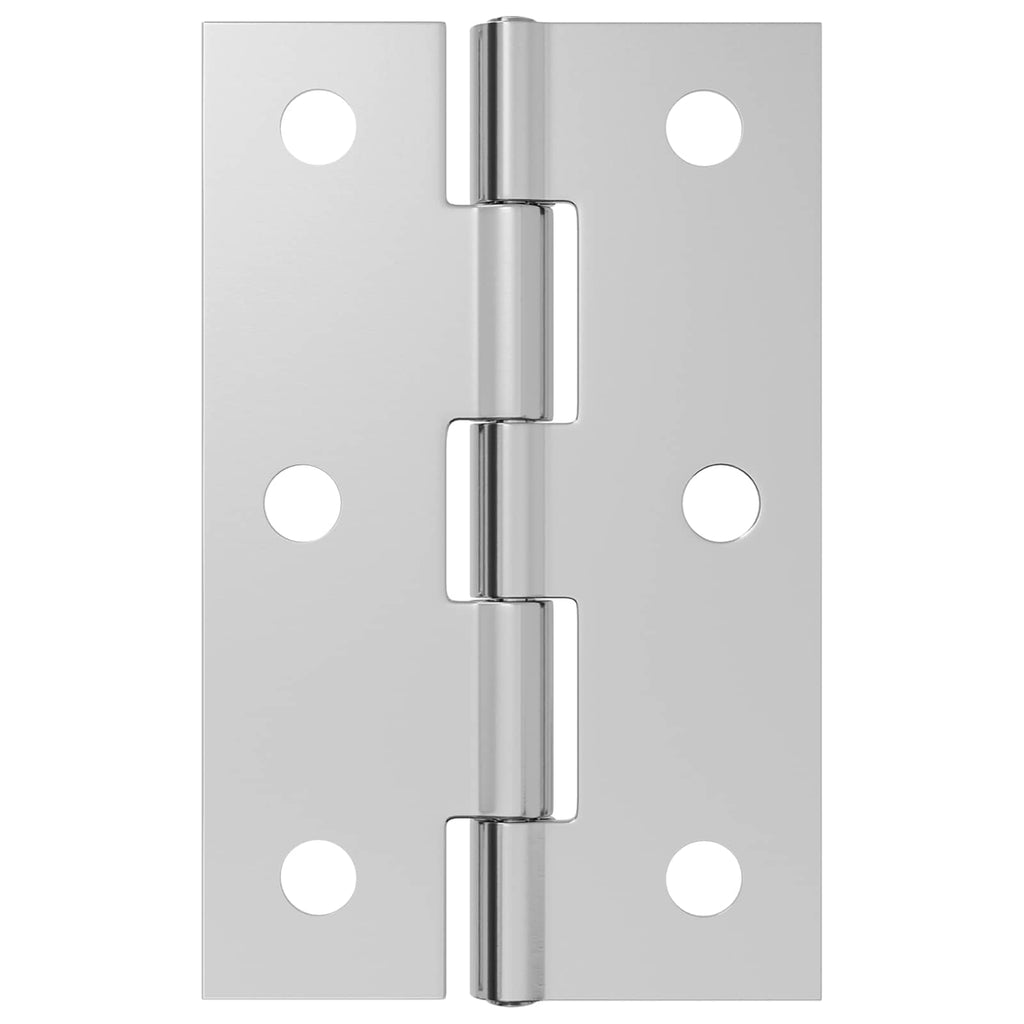 vidaXL Zawias 12 szt. 54 x 34 x 5 mm srebrny Stal