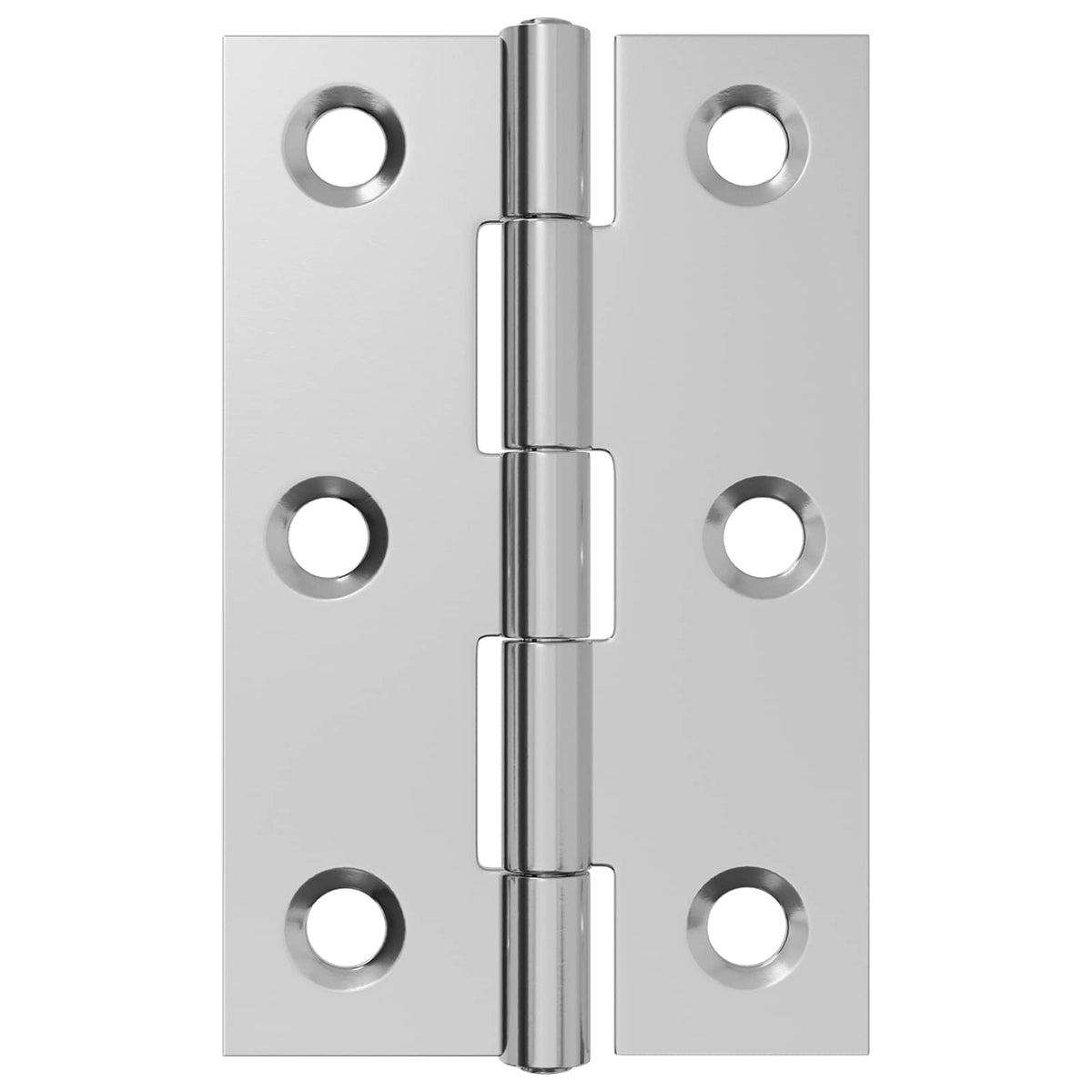 vidaXL Zawias 12 szt. 54 x 34 x 5 mm srebrny Stal