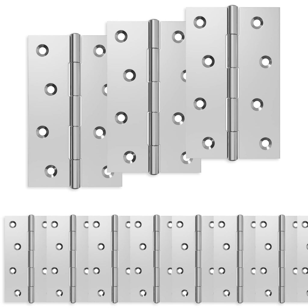 vidaXL Zawias 12 szt. 89 x 54 x 5 mm srebrny Stal