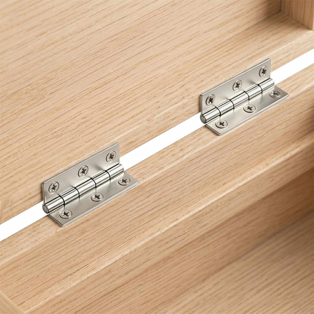vidaXL Zawias 48 szt. 44 x 31 x 5 mm srebrny Stal