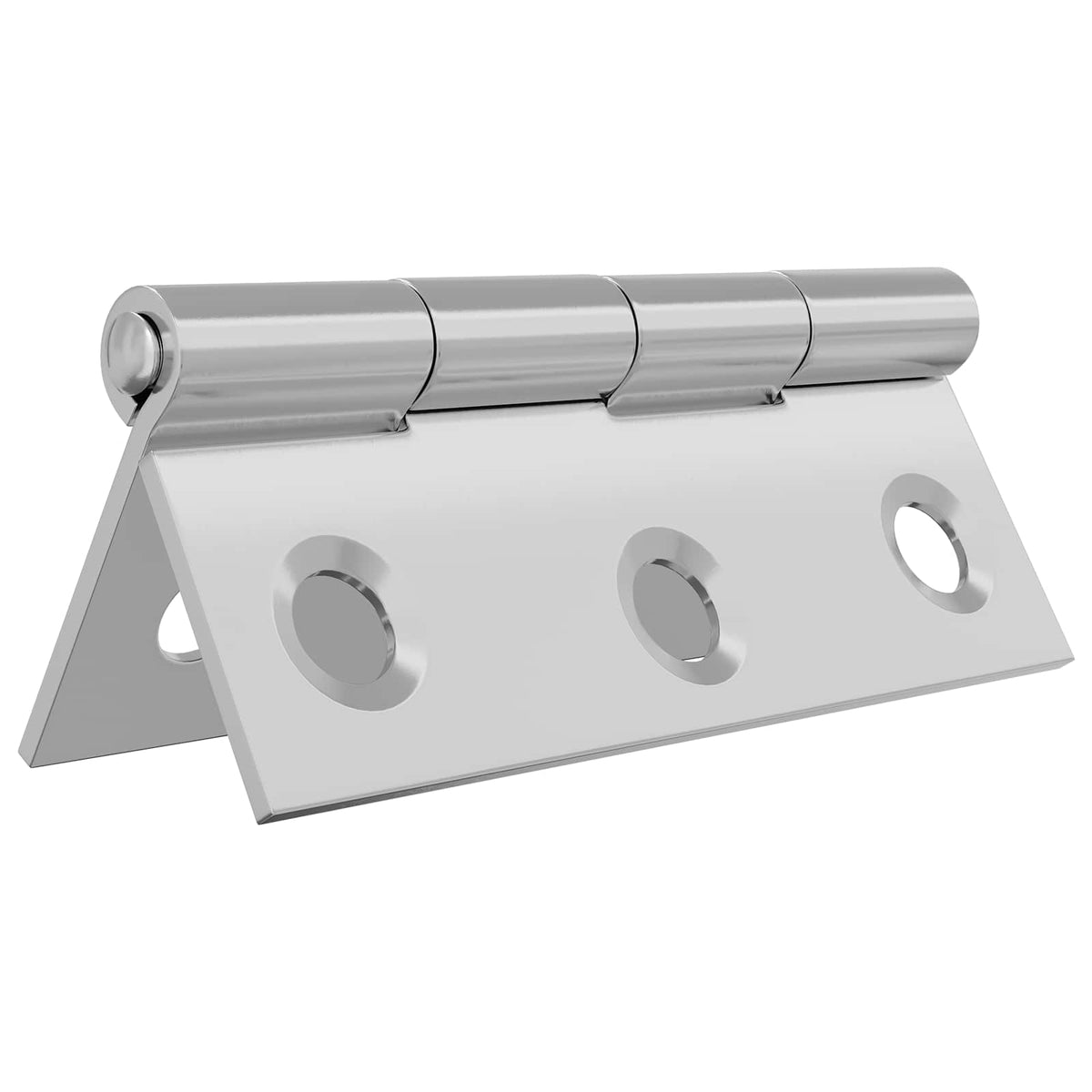 vidaXL Zawias 48 szt. 44 x 31 x 5 mm srebrny Stal
