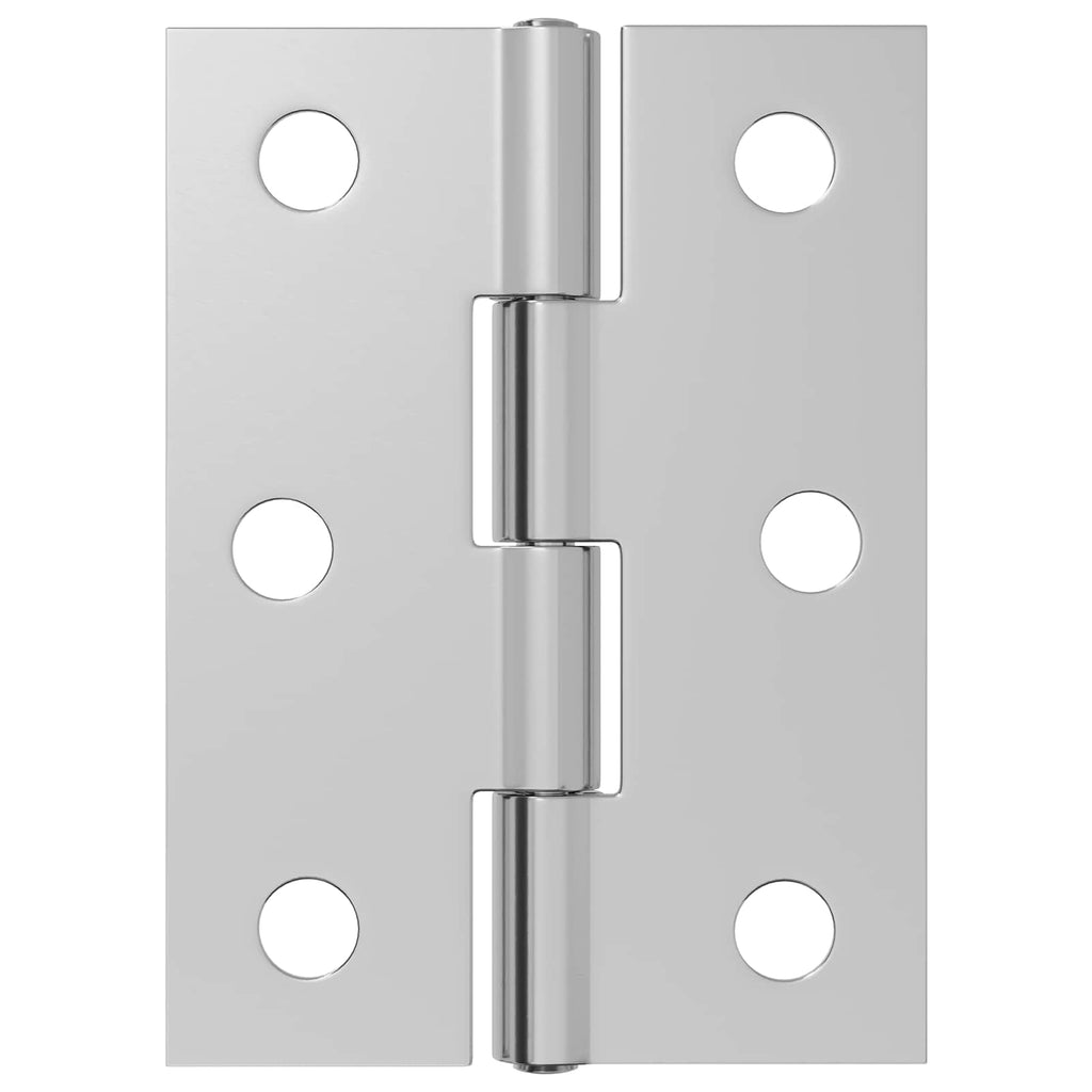 vidaXL Zawias 48 szt. 44 x 31 x 5 mm srebrny Stal