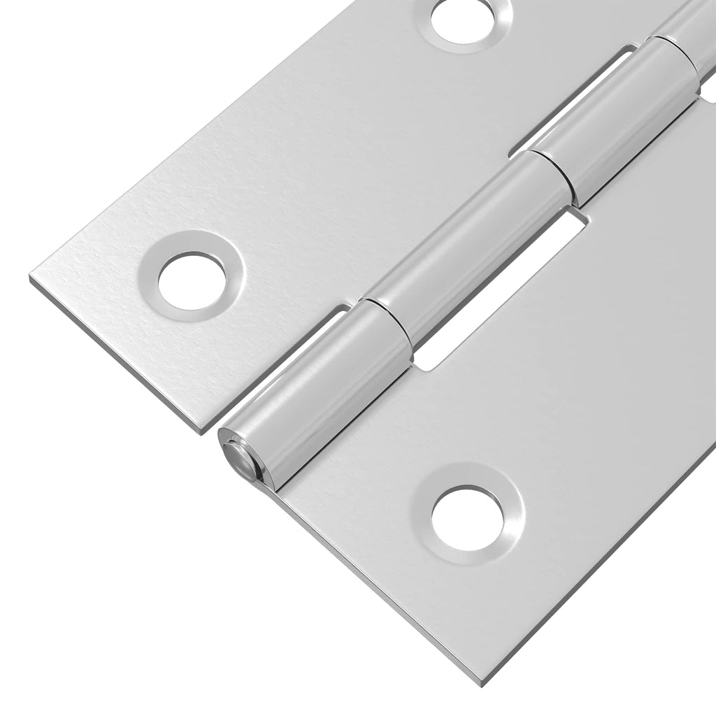 vidaXL Zawias 48 szt. 66 x 38 x 5 mm srebrny Stal