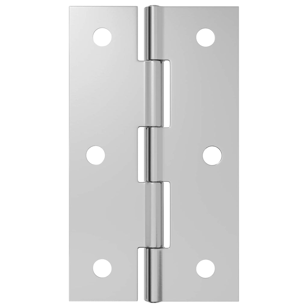 vidaXL Zawias 48 szt. 66 x 38 x 5 mm srebrny Stal