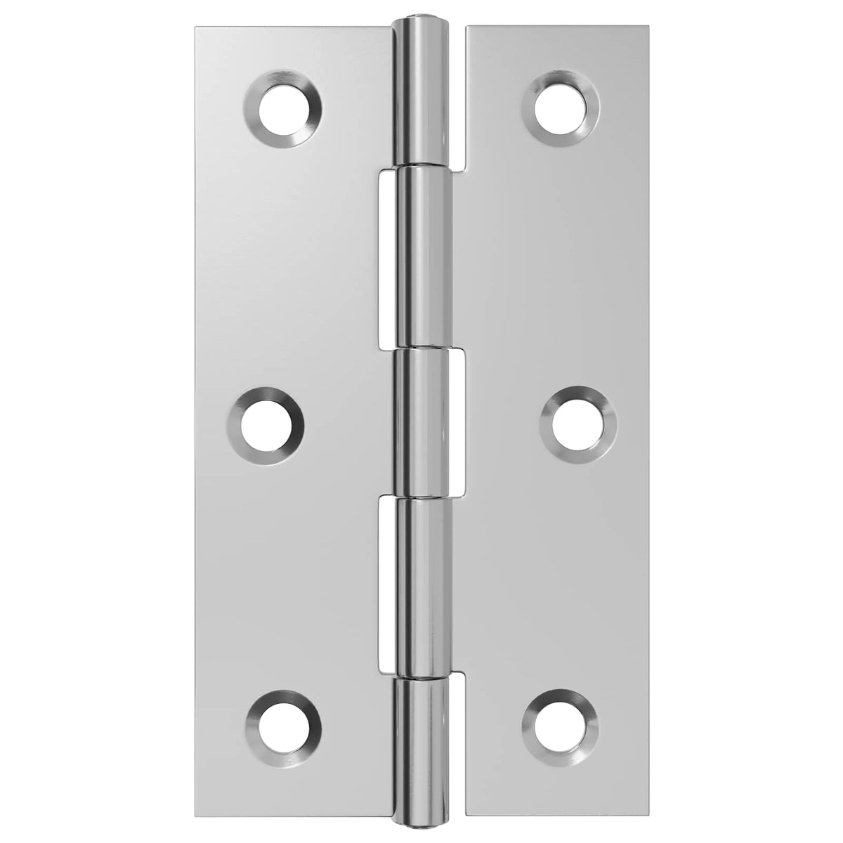 vidaXL Zawias 48 szt. 66 x 38 x 5 mm srebrny Stal