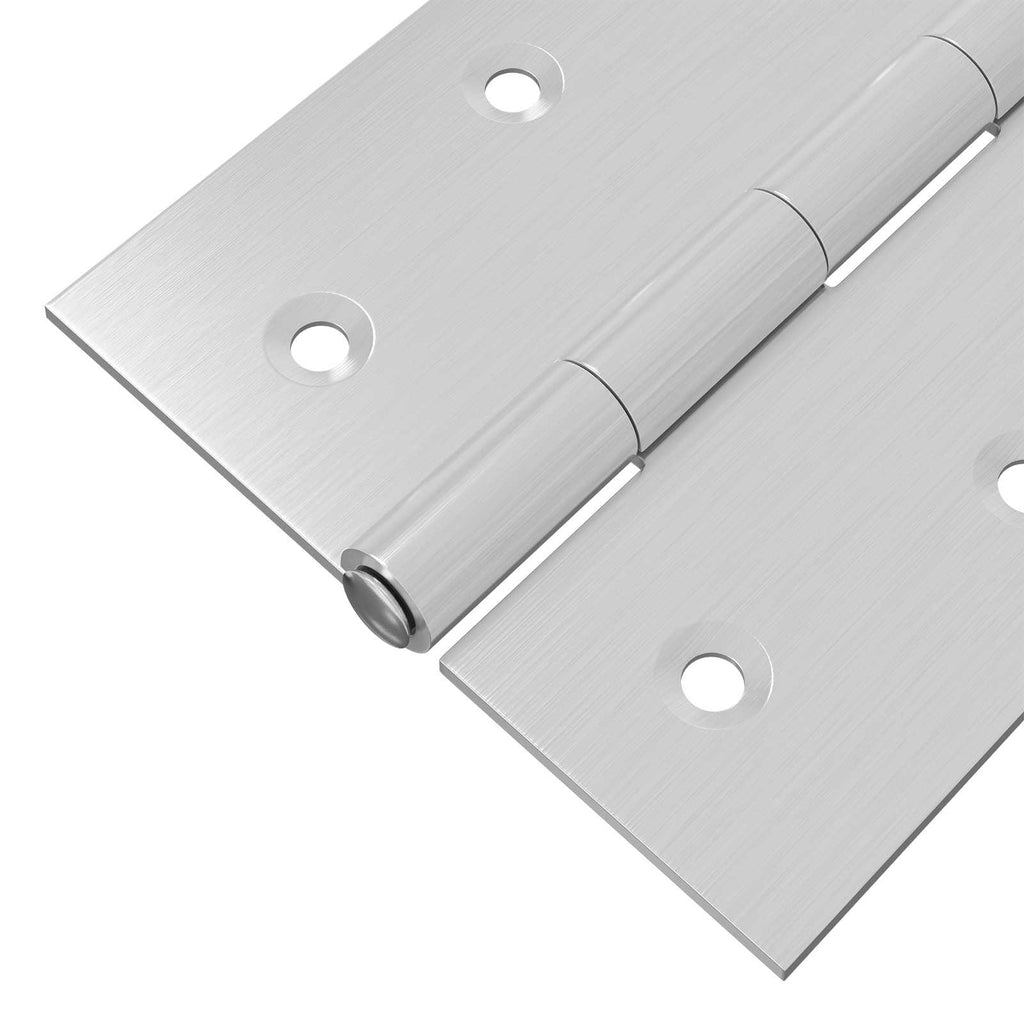 vidaXL Zawias 48 szt. 100 x 70 x 8 mm srebrny Stal