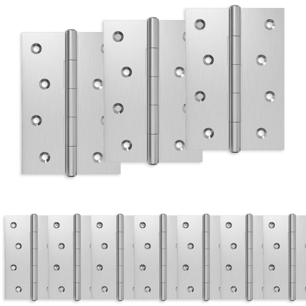 vidaXL Zawias 48 szt. 100 x 70 x 8 mm srebrny Stal