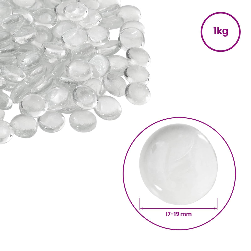 vidaXL Kleks szklany 17-19 mm przezroczysty Szkło