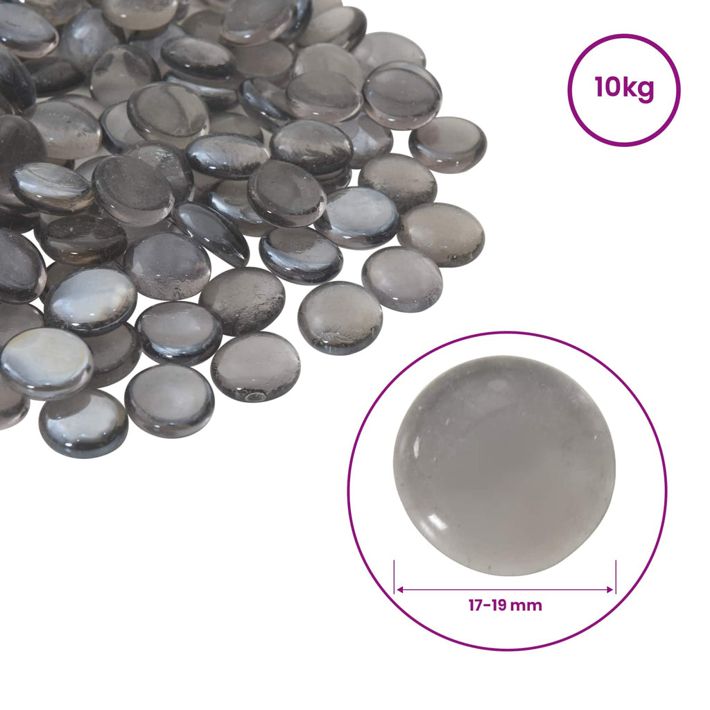 vidaXL Kleks szklany 17-19 mm Fioletowo-szary Szkło