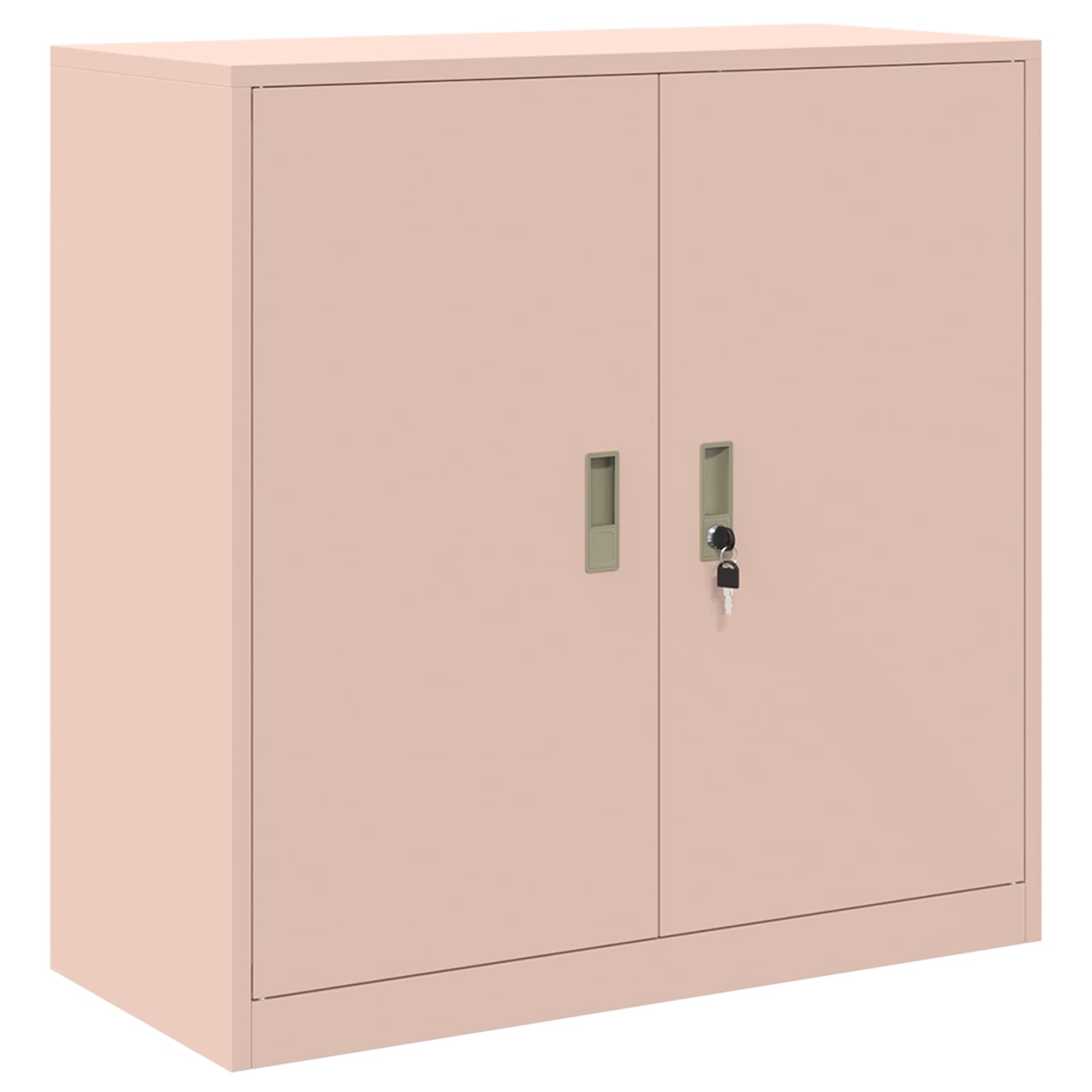 vidaXL Szafka do przechowywania 2 szt. Różowy 90 x 40 x 130 cm Stal