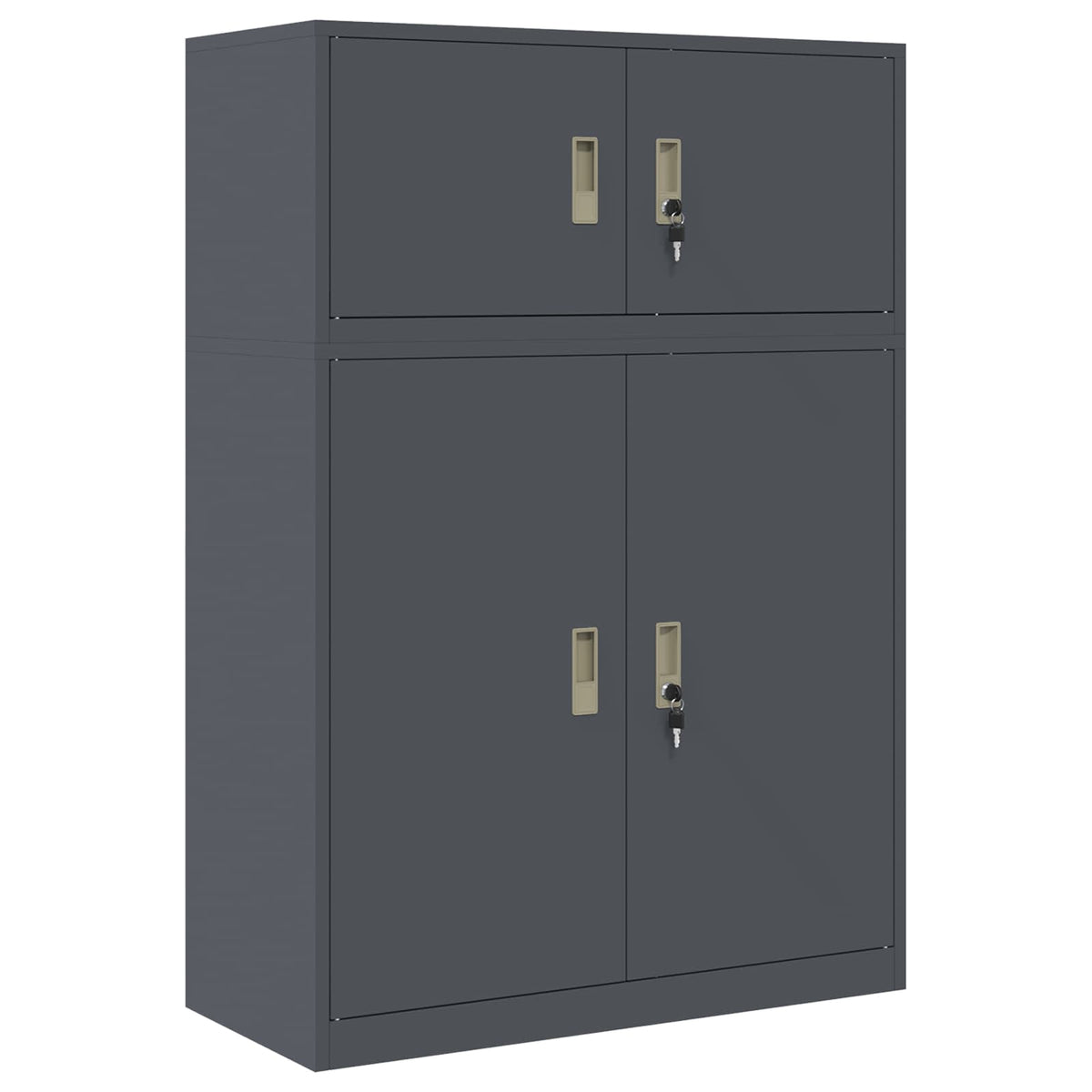 vidaXL Szafka do przechowywania 2 szt. Antracyt 90 x 40 x 130 cm Stal