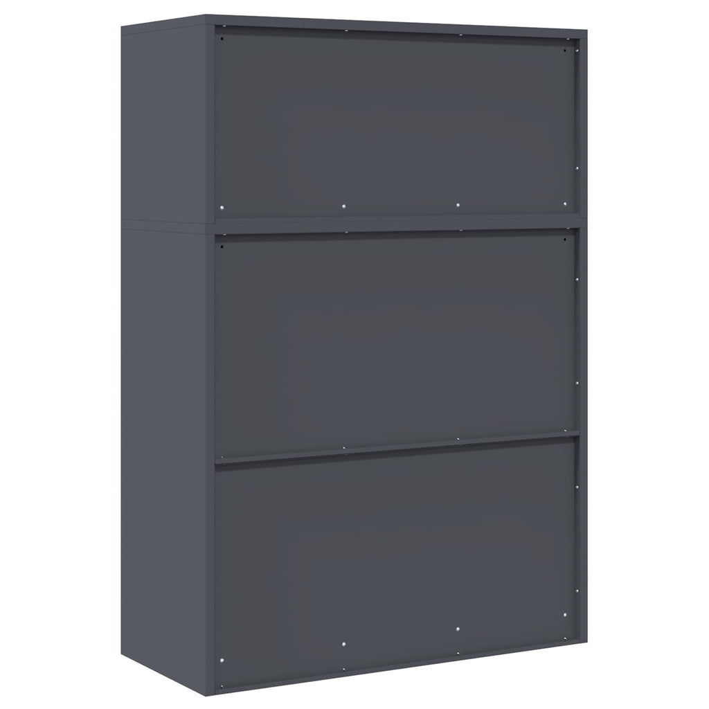 vidaXL Szafka do przechowywania 2 szt. Antracyt 90 x 40 x 130 cm Stal