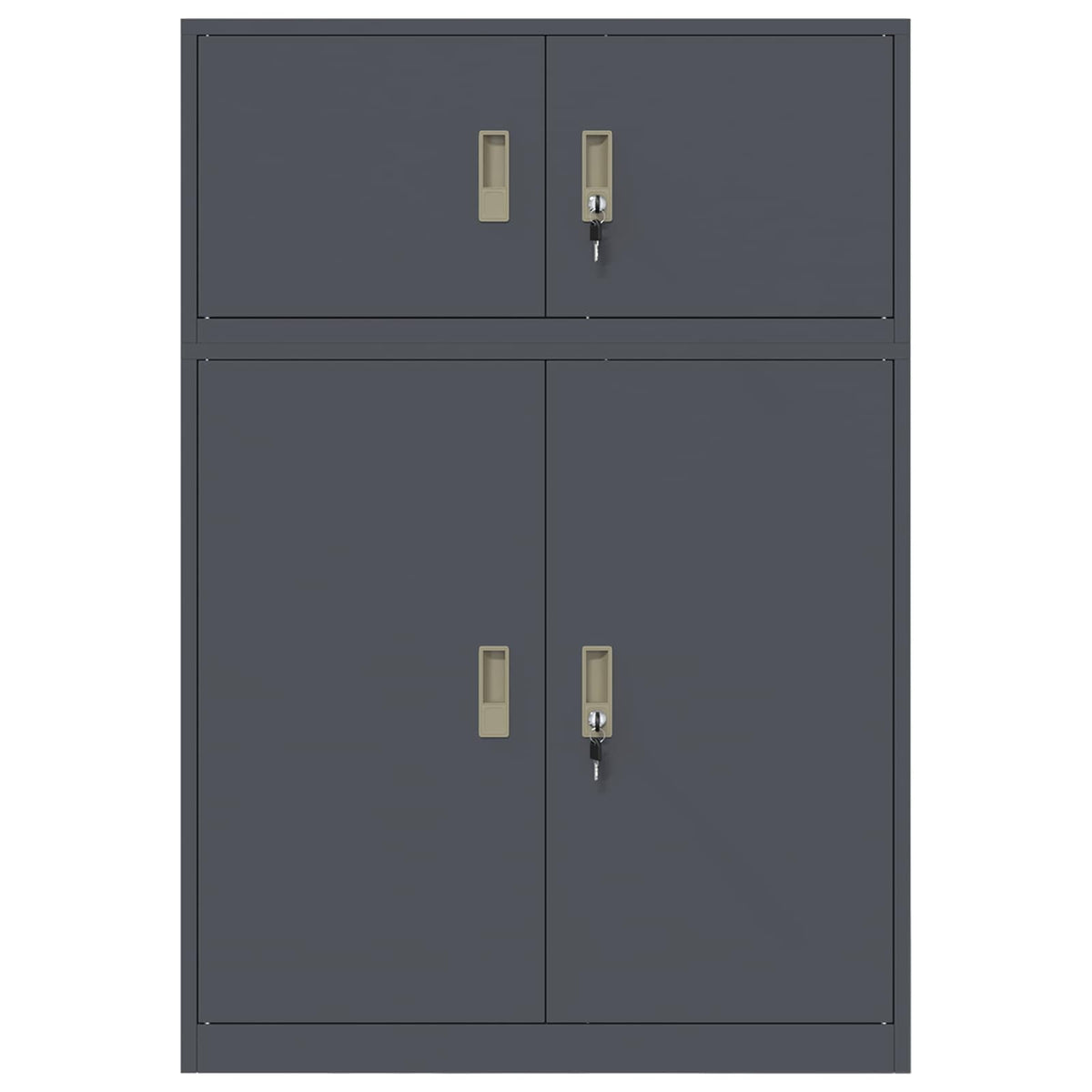 vidaXL Szafka do przechowywania 2 szt. Antracyt 90 x 40 x 130 cm Stal