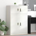 vidaXL Szafka do przechowywania 2 szt. Biały 90 x 40 x 130 cm Stal