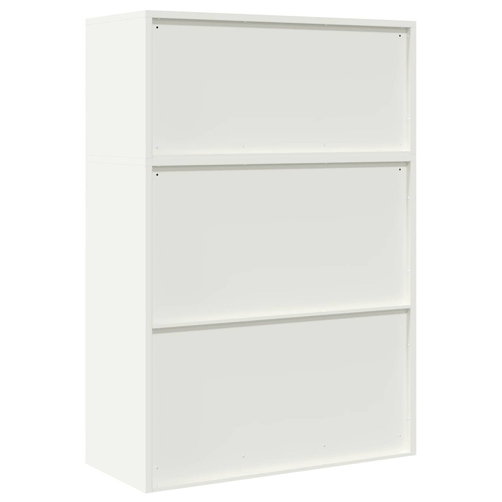 vidaXL Szafka do przechowywania 2 szt. Biały 90 x 40 x 130 cm Stal
