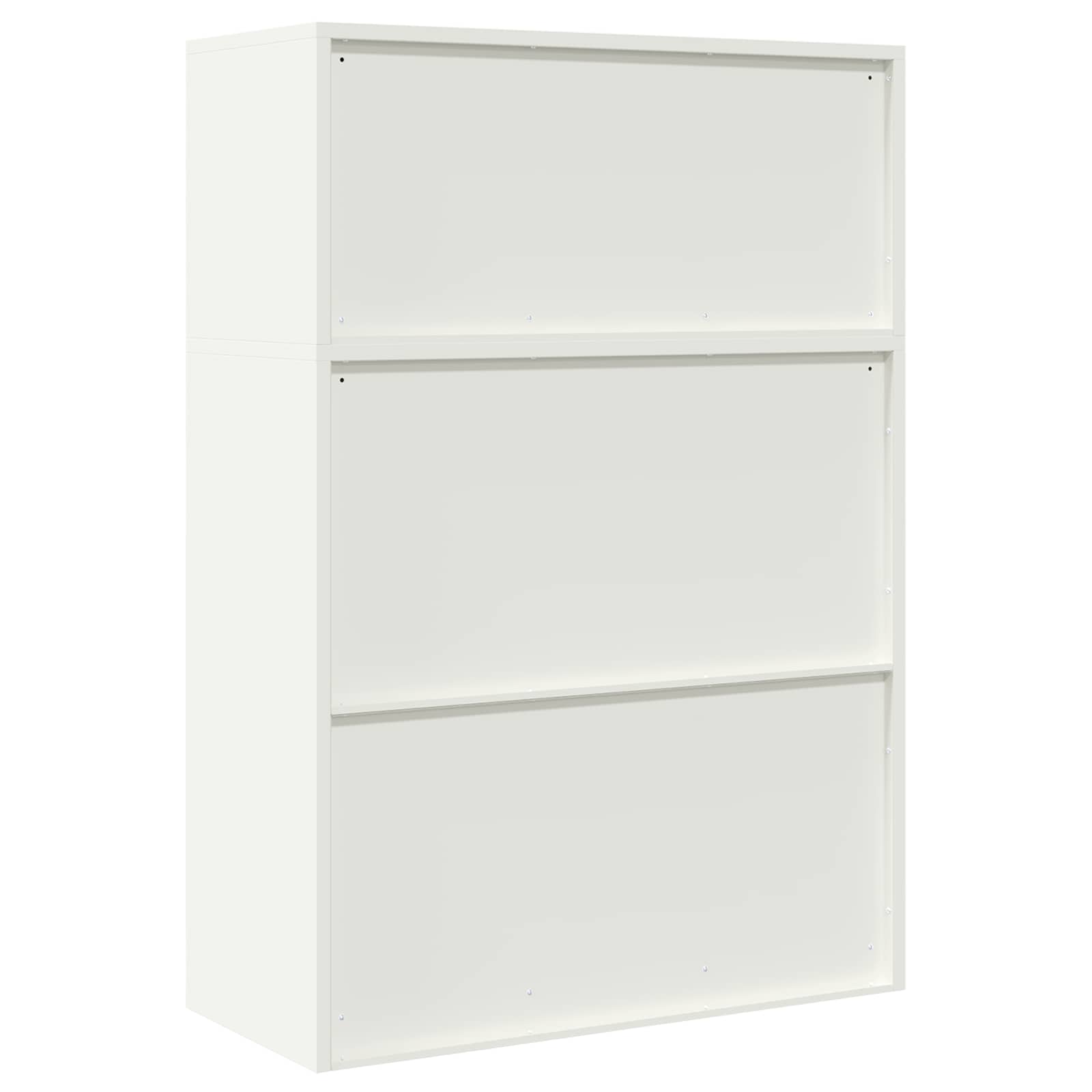 vidaXL Szafka do przechowywania 2 szt. Biały 90 x 40 x 130 cm Stal