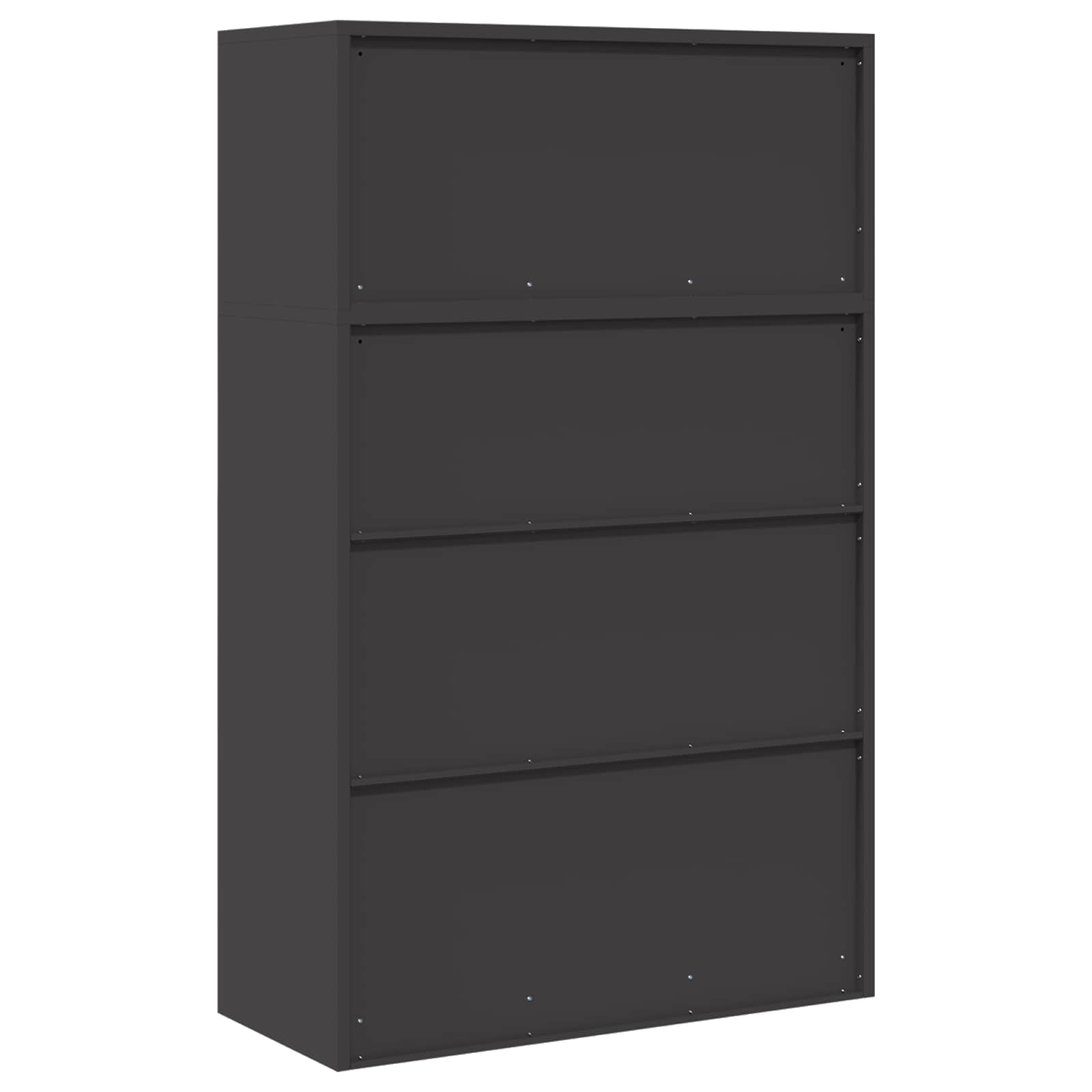 vidaXL Szafka do przechowywania 2 szt. Czarny 90 x 40 x 145 cm Stal