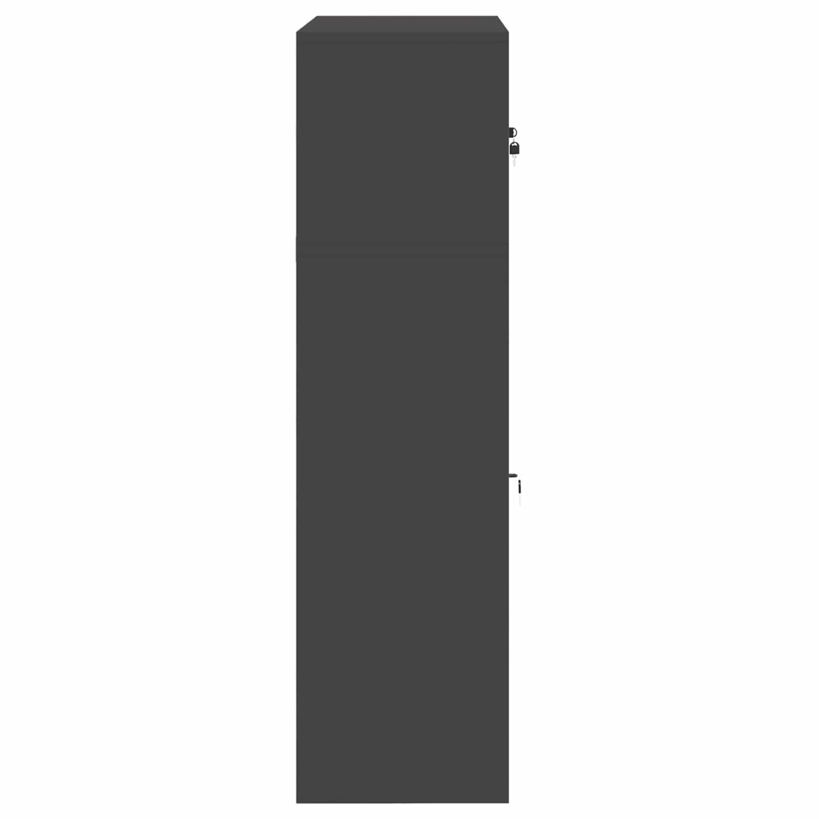 vidaXL Szafka do przechowywania 2 szt. Czarny 90 x 40 x 145 cm Stal