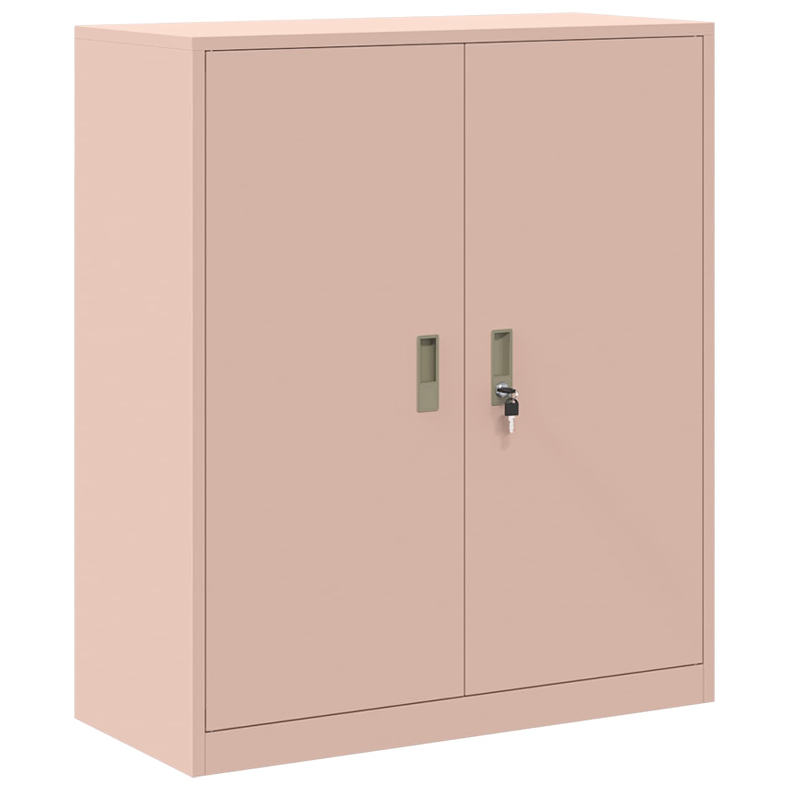 vidaXL Szafka do przechowywania 2 szt. Różowy 90 x 40 x 145 cm Stal